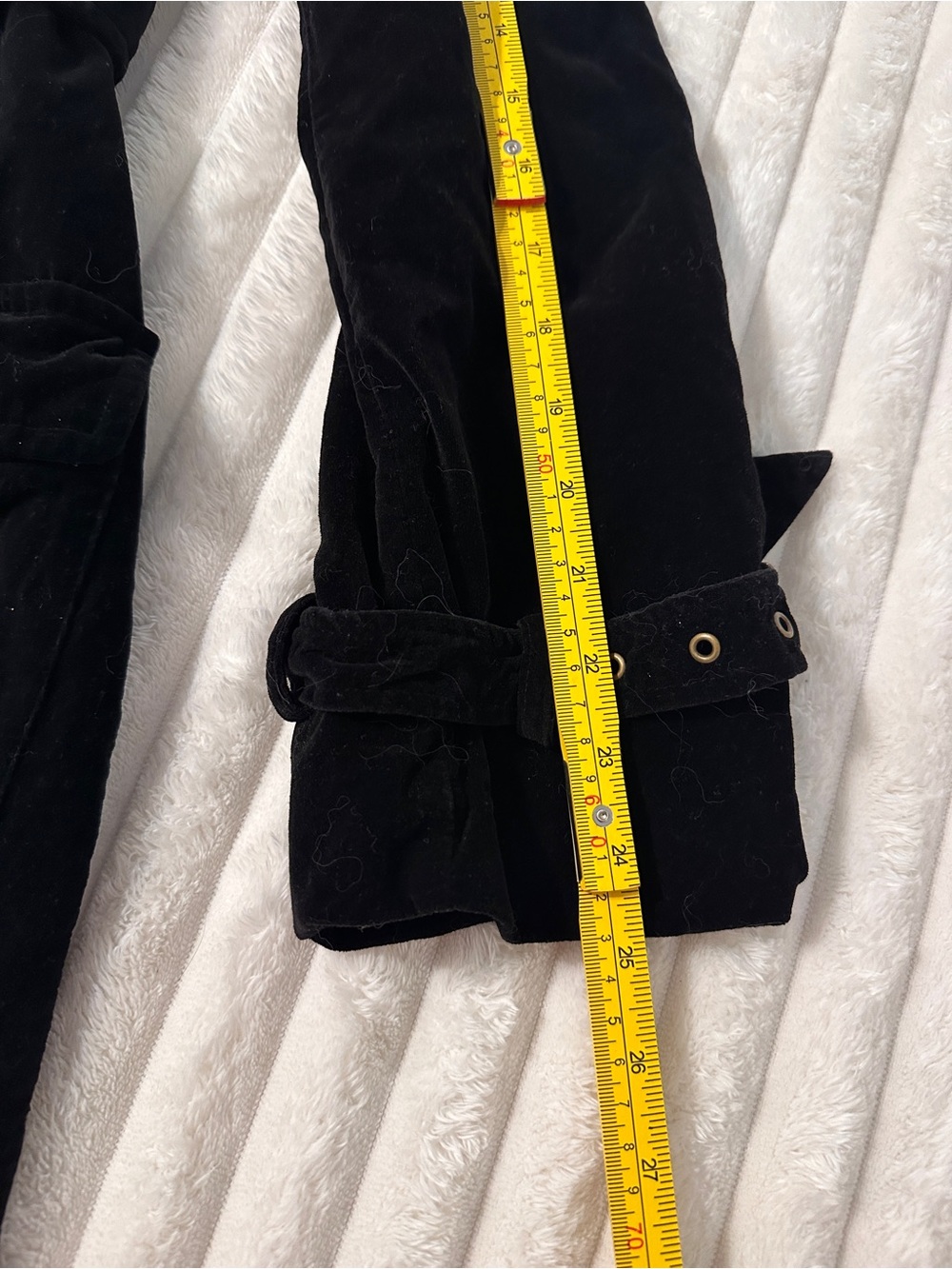 VINTAGE 90s Y2K Newport News Black Velvet Leopard Print Lined Trench Coat Maxi - Picture 8 of 10